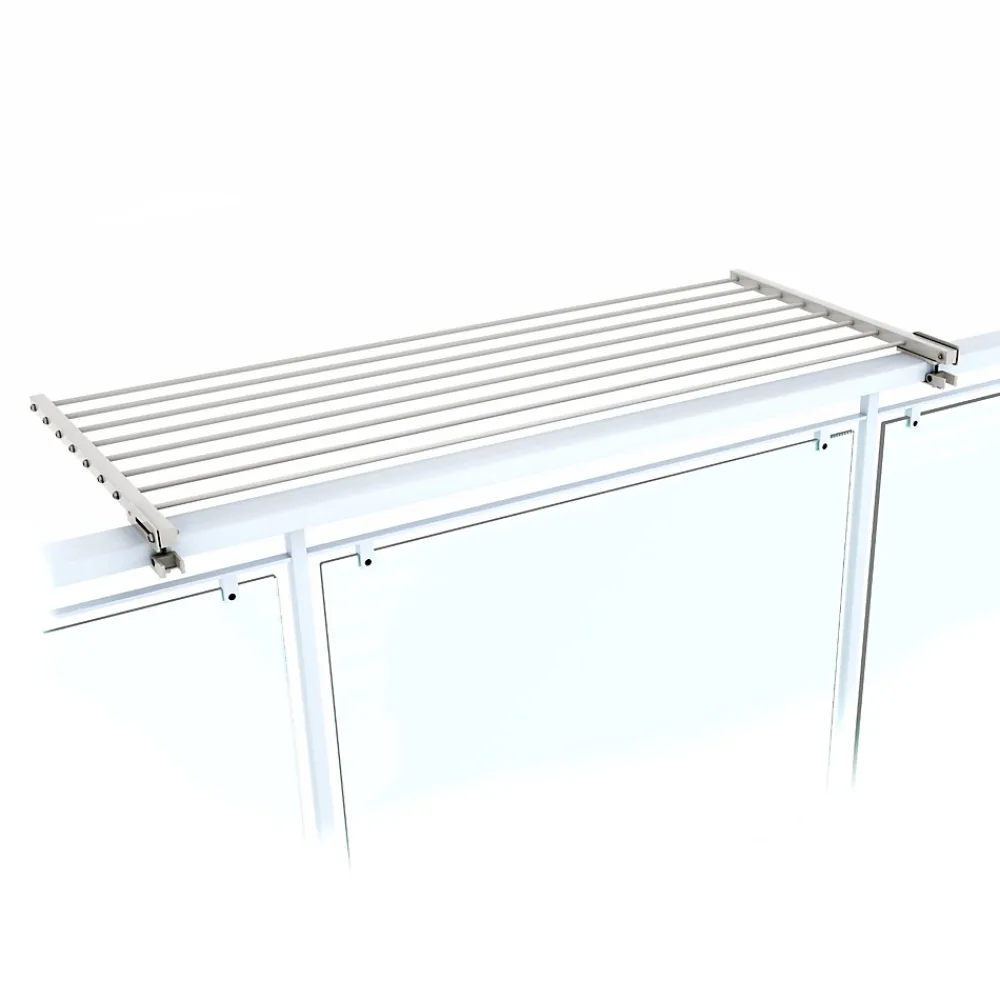 Etendoir À Linge|Foxydry Étagère linge blanc pliable extérieur 162x63x8 cm Duo