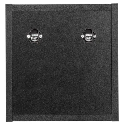 [En.Casa] Étagère murale de salle de bain Newport 27 x 25 x 21 cm noir en.casa