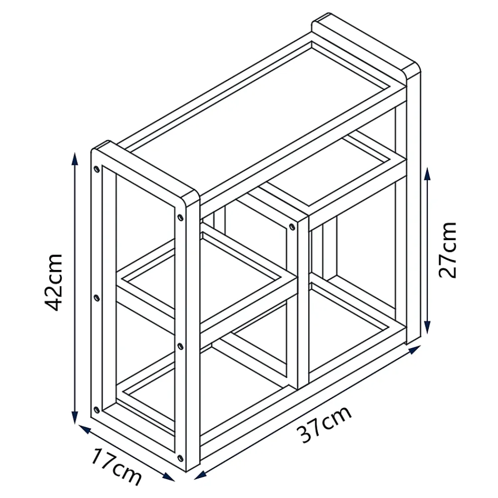 Etagère Salle De Bains|Meuble De Salle De Bains Faible Profondeur|[En.Casa] Étagère murale pour salle de bain Höör bambou 42 x 37 x 17 cm naturel en.casa
