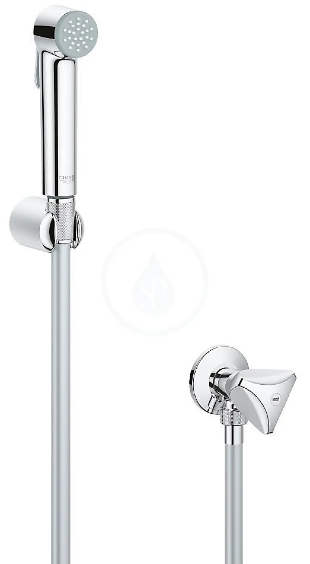Grohe Tempesta-F Trigger Spray 30 Ensemble avec robinet d'arrêt 1 jet, chromé (27514001)