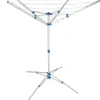 Etendoir À Linge|Tectake Étendoir à linge avec pied en Aluminium Pliable 102 x 102 x 160 cm gris