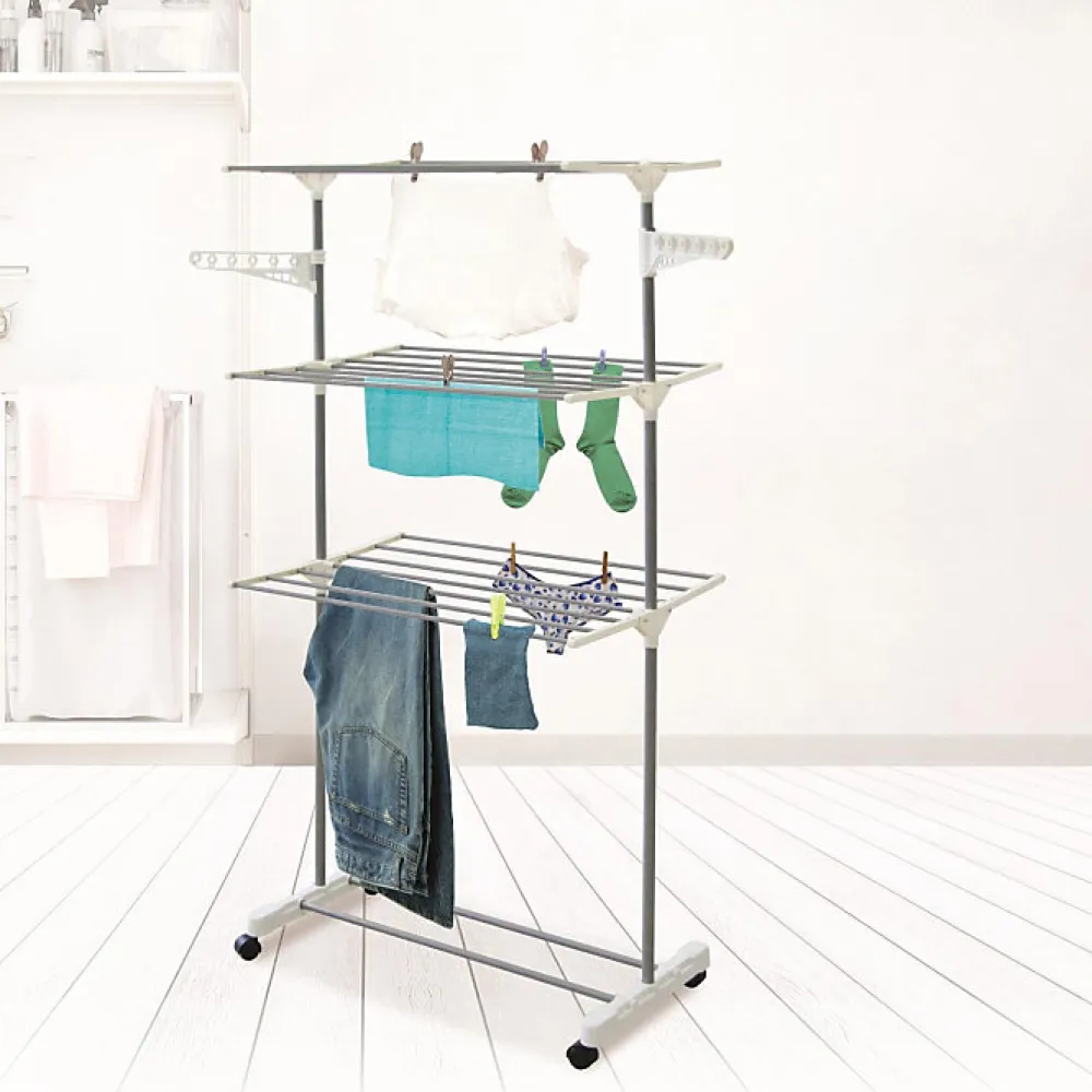 Paris Prix étendoir à Linge en Métal "3 étages" 16m Blanc