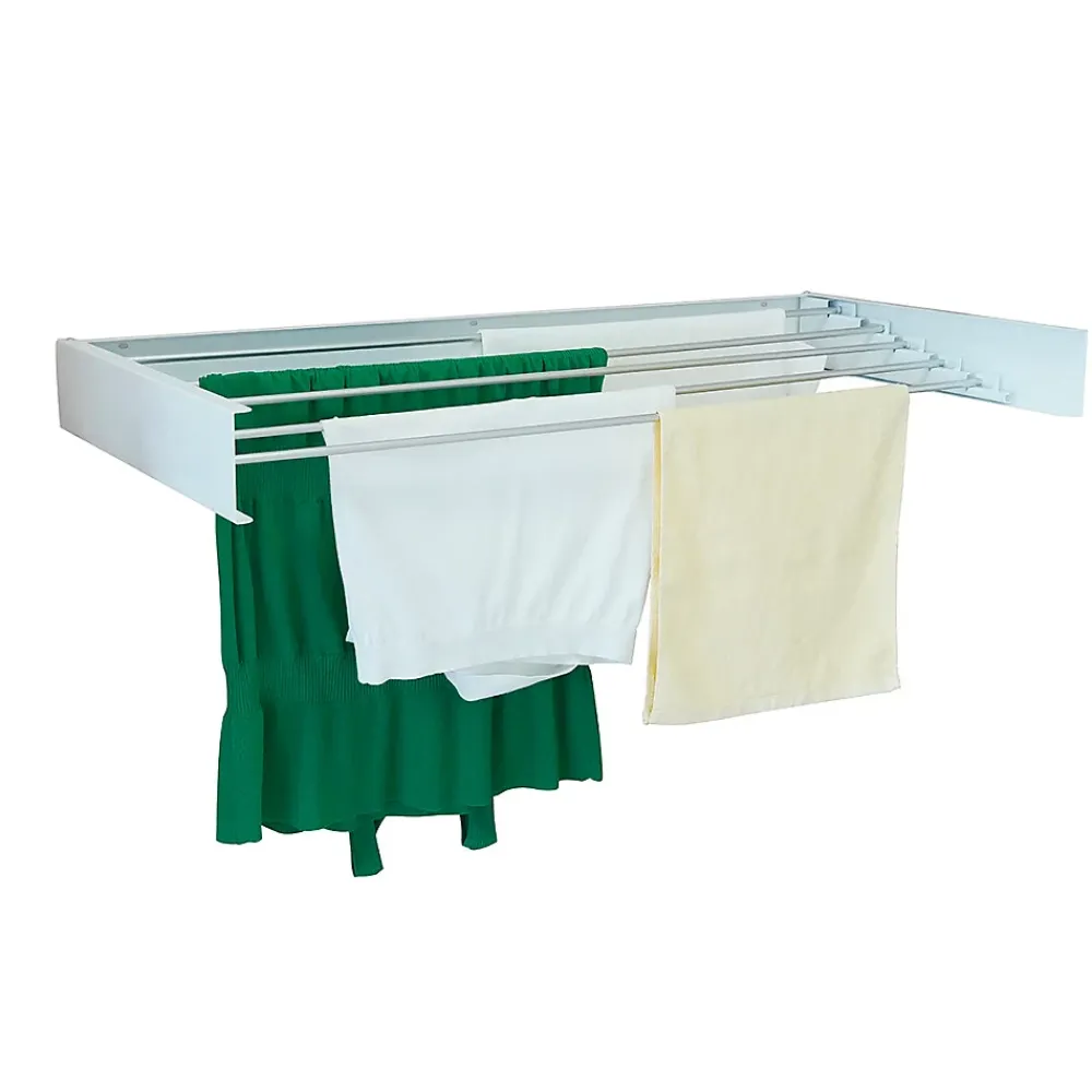Etendoir À Linge|Kitchen Move Étendoir à linge mural COBRA Blanc Aluminium 6M