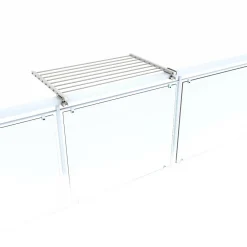 Foxydry Étendoir extérieur blanc rabattable alu 82x63x8 cm Duo