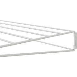 Etendoir À Linge| Étendoir filaire mural en acier blanc L. 66 x 40 cm