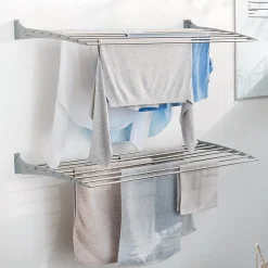 Etendoir À Linge|Foxydry Étendoir mural alu clic 60x50x10cm Fold 60
