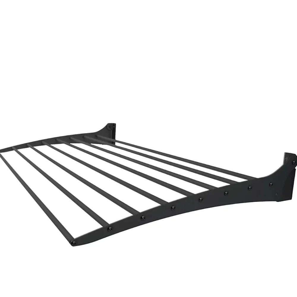 Foxydry Étendoir mural clic noir 100x50x10cm alu Fold 100