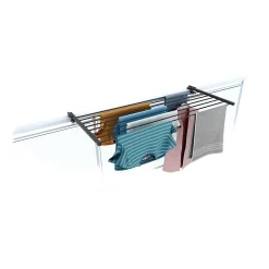 Foxydry Étendoir rabattable pour rambarde alu 82x63x8 cm Duo