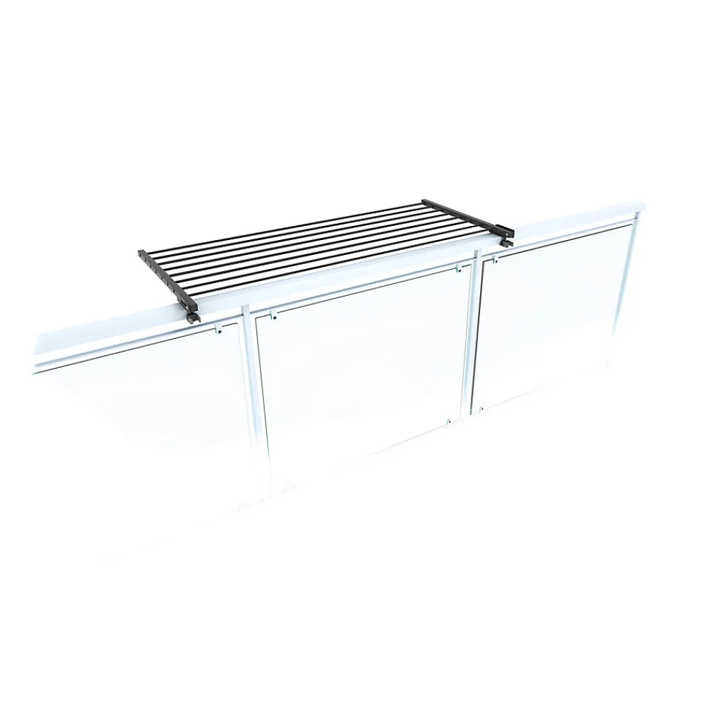Foxydry Étendoir rabattable pour rambarde alu 82x63x8 cm Duo