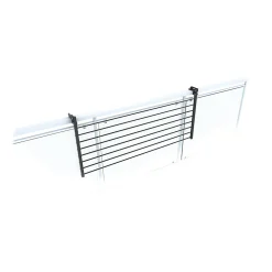 Foxydry Étendoir rabattable pour rambarde alu 82x63x8 cm Duo