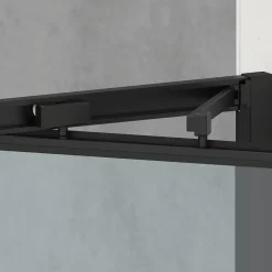 Swiss Aqua Technologies TEX-C ensemble porte compact/paroi 100x90cm anticalcaire avec profilés noir mat (SATTEXC100S90C)