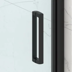 Swiss Aqua Technologies TEX-C ensemble porte compact/paroi 100x90cm anticalcaire avec profilés noir mat (SATTEXC100S90C)