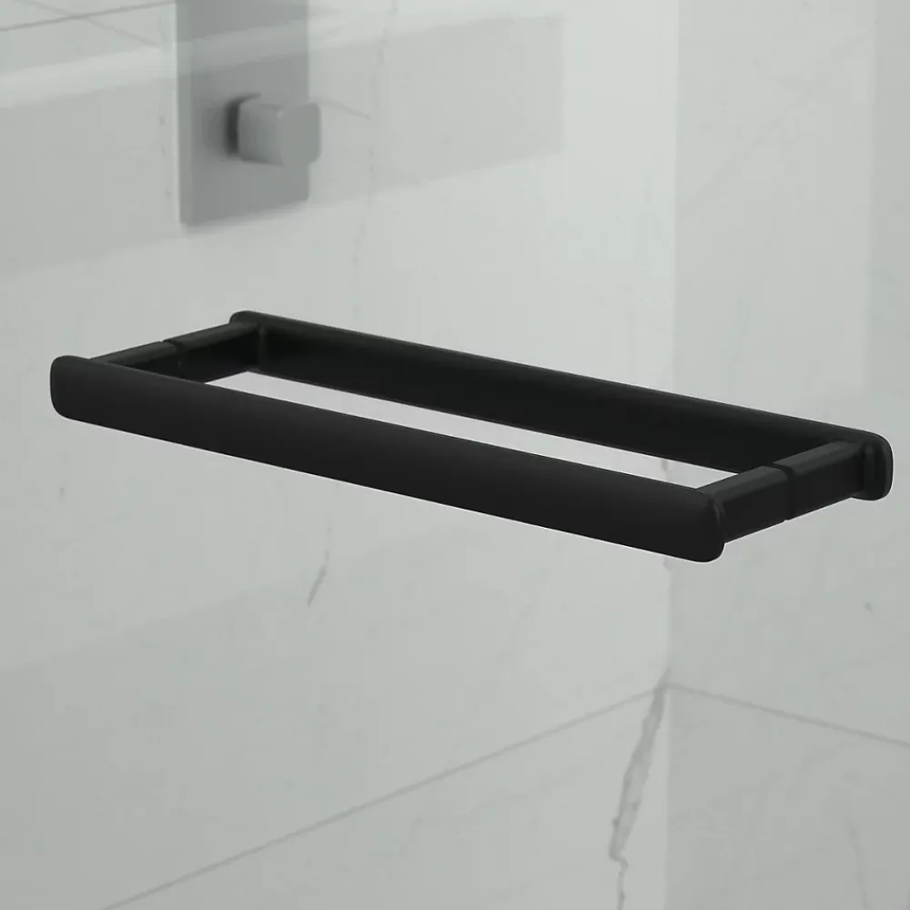 Porte De Douche|Swiss Aqua Technologies TGD NEW Porte de douche 100x200cm pivotante anticalcaire avec profilé noir mat (SATTGDO100NIKAC)