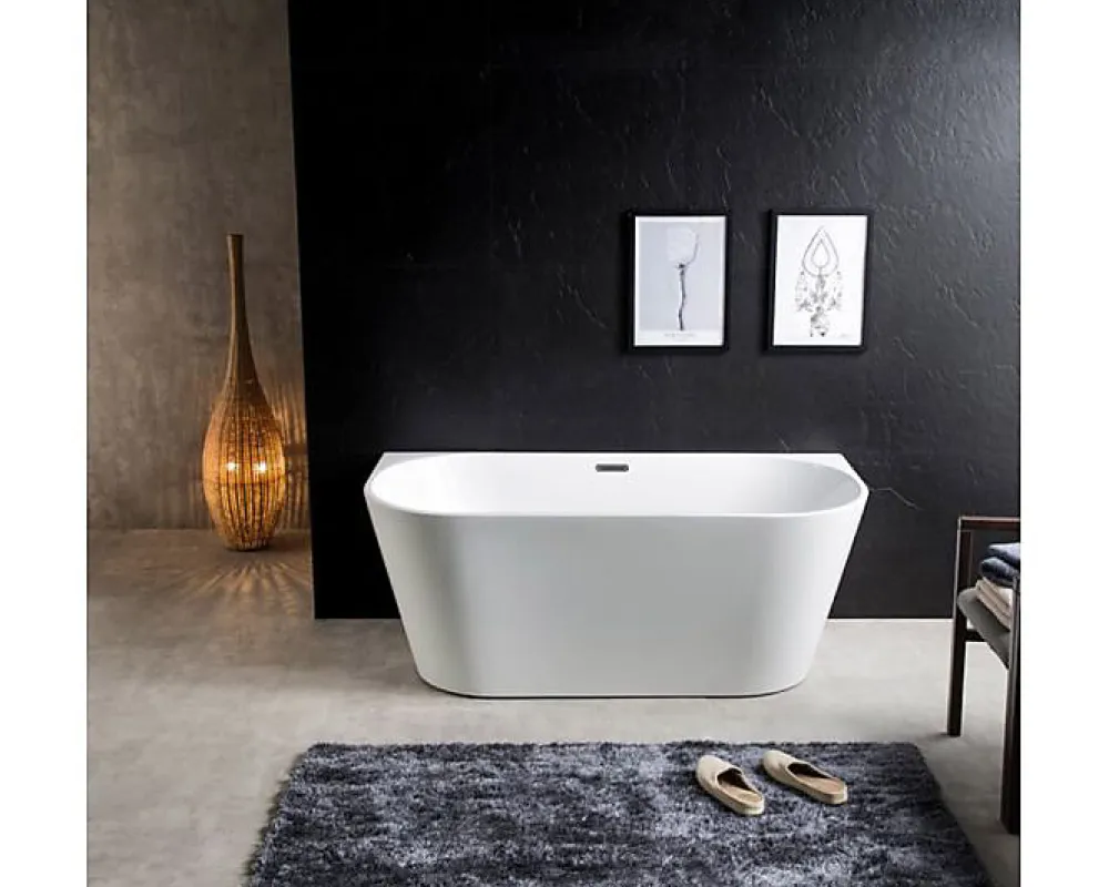 Baignoire Îlot|Sanita THEA - Baignoire semi-ilot - 170x80x58cm