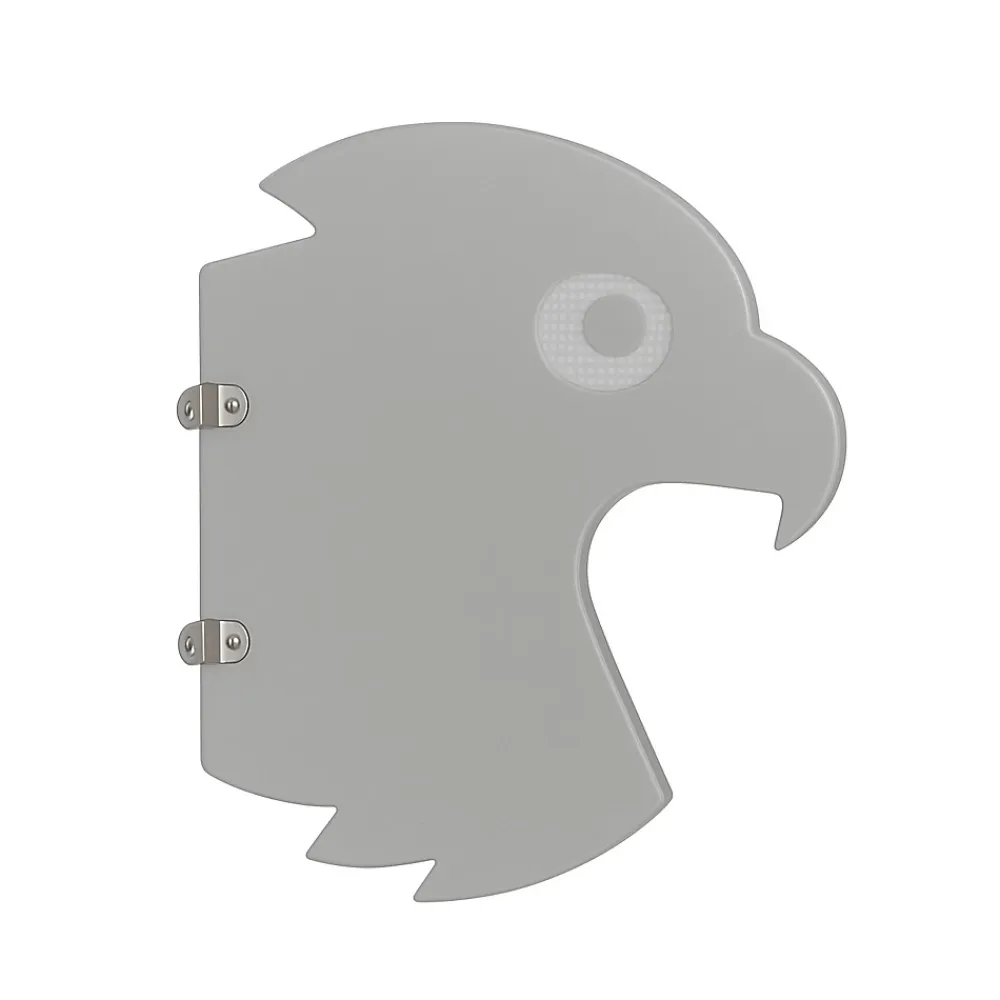 Ti'Pi - Séparateur pour urinoir en forme de faucon - Anti tag - Anti choc - Intérieur et extérieur - Gris
