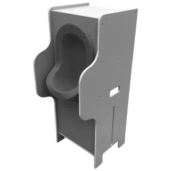 Ti'Pi - Urinoir sans eau mobile avec 2 réservoirs de stockage 20L - Gris