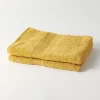 Serviette De Toilette|Todays Tools TODAY Essential - Lot de 2 serviettes de toilette 50x90 cm 100% Coton coloris ocre