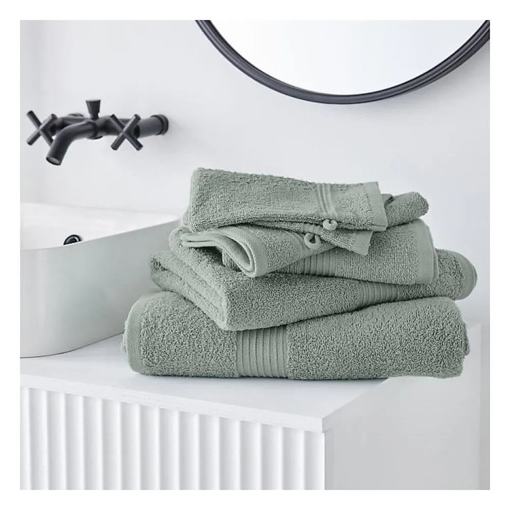Serviette De Toilette|Todays Tools TODAY Essential - Lot de 10 serviettes de toilette 50x90 cm 100% Coton coloris céladon