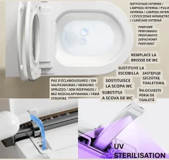 Wc Japonais|Nashi Toilette japonaise IANNA SORTIE HORIZONTALE, WC lavant automatique, haut de gamme