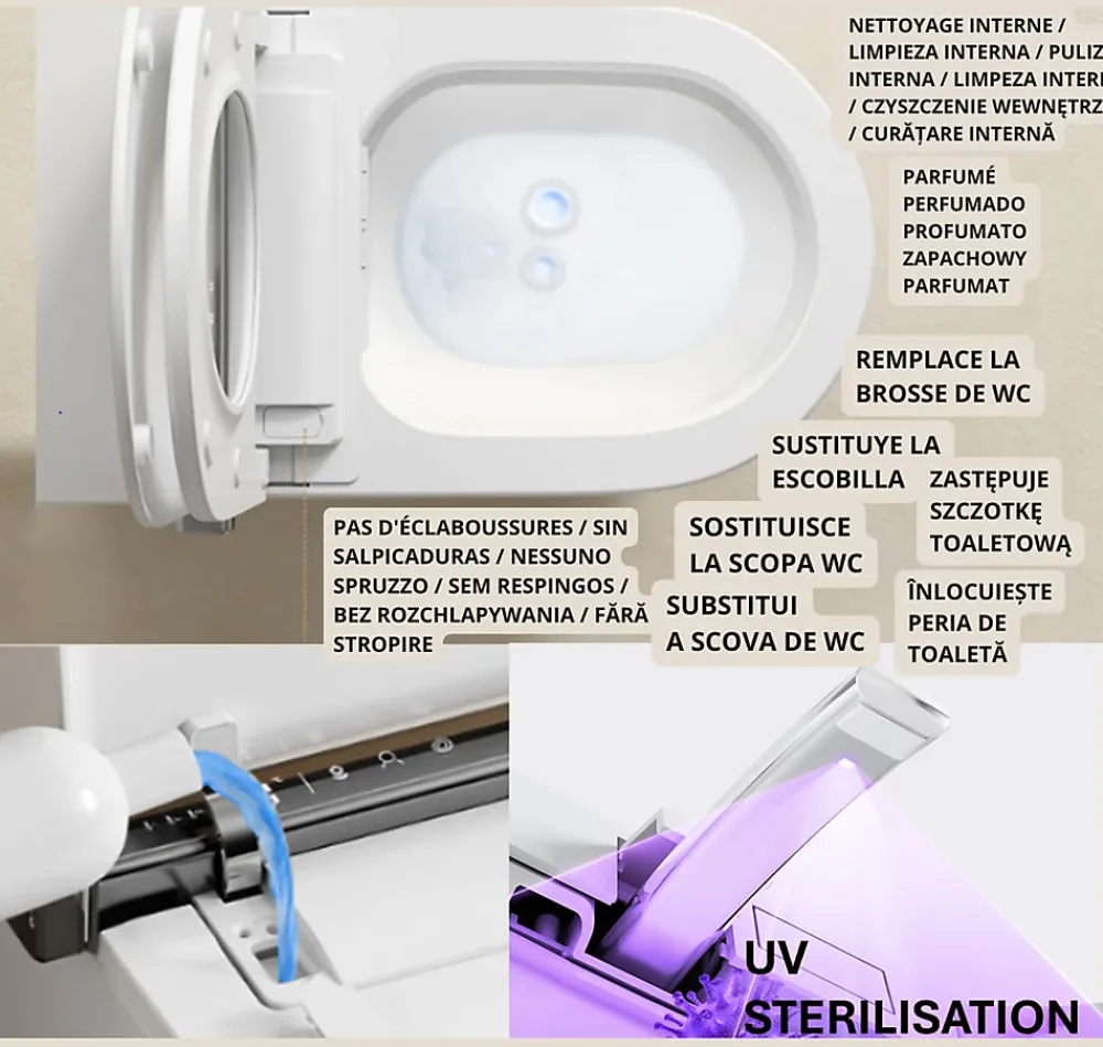 Wc Japonais|Nashi Toilette japonaise IANNA SORTIE HORIZONTALE, WC lavant automatique, haut de gamme