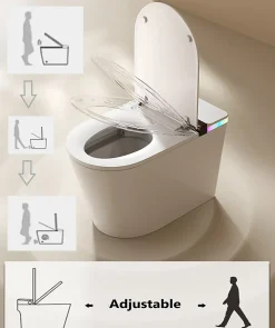 Nashi Toilette japonaise IANNA SORTIE VERTICALE, WC lavant automatique, haut de gamme