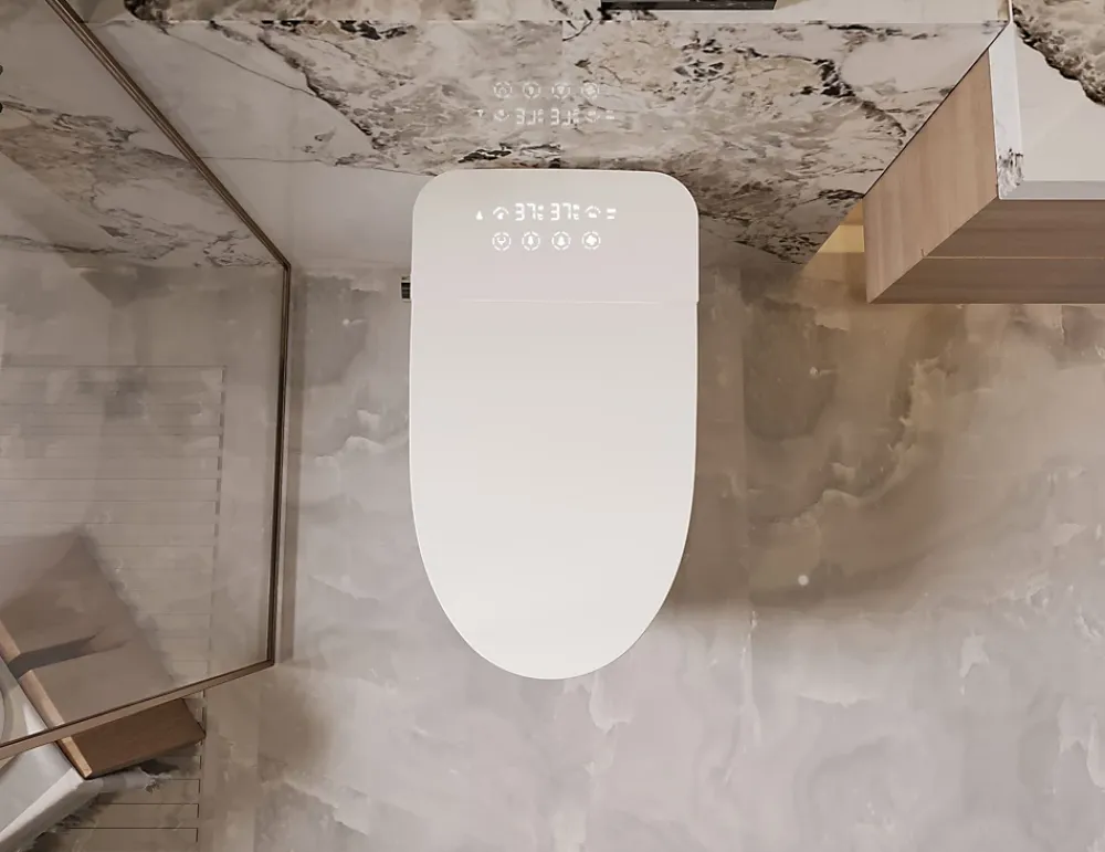 Nashi Toilette japonaise OVIAN PLUS SORTIE VERTICALE, WC lavant automatique, avec stérilisation UV gamme supérieure