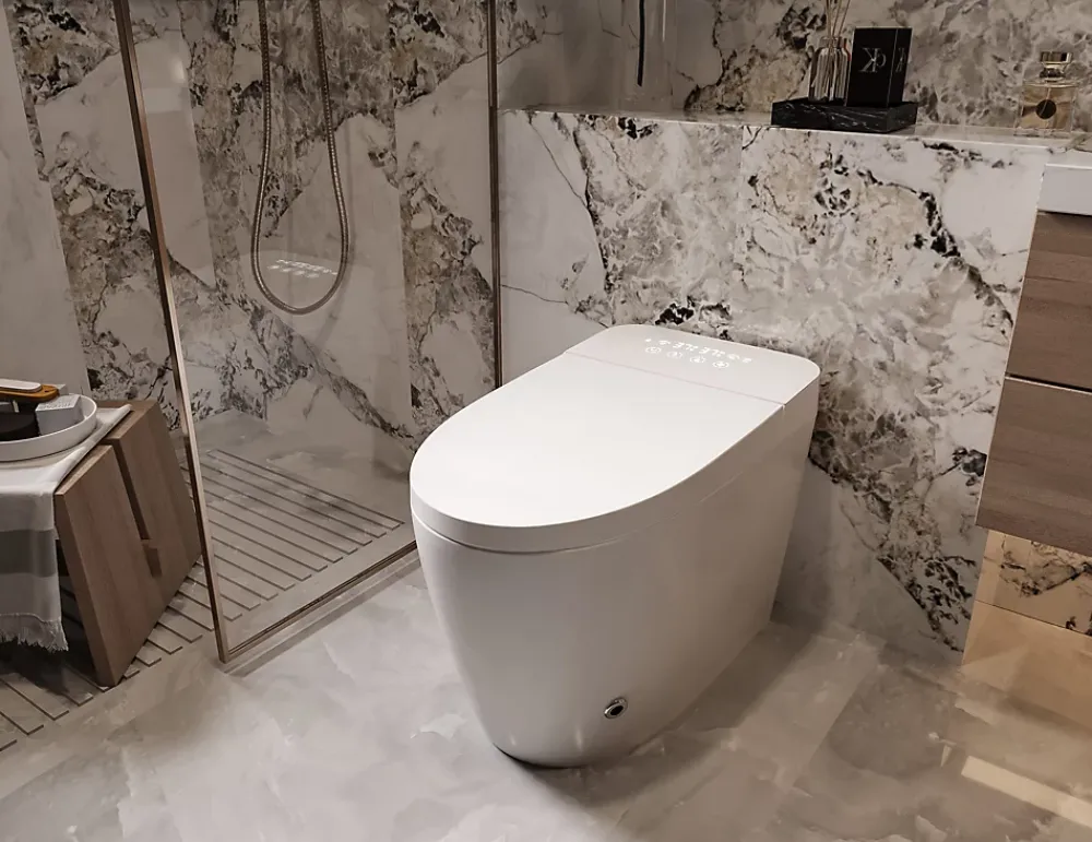 Nashi Toilette japonaise OVIAN PLUS SORTIE VERTICALE, WC lavant automatique, avec stérilisation UV gamme supérieure