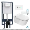 Nashi Toilette japonaise EOS PRO suspendue avec bâti-support, WC lavant automatique, gamme supérieure
