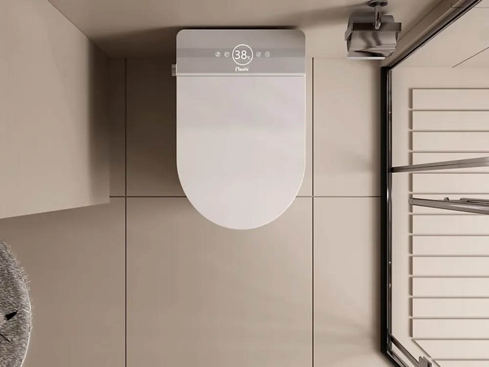 Wc Japonais|Nashi Toilette japonaise OVIAN SE SORTIE VERTICALE, WC lavant automatique, design compact gamme supérieure