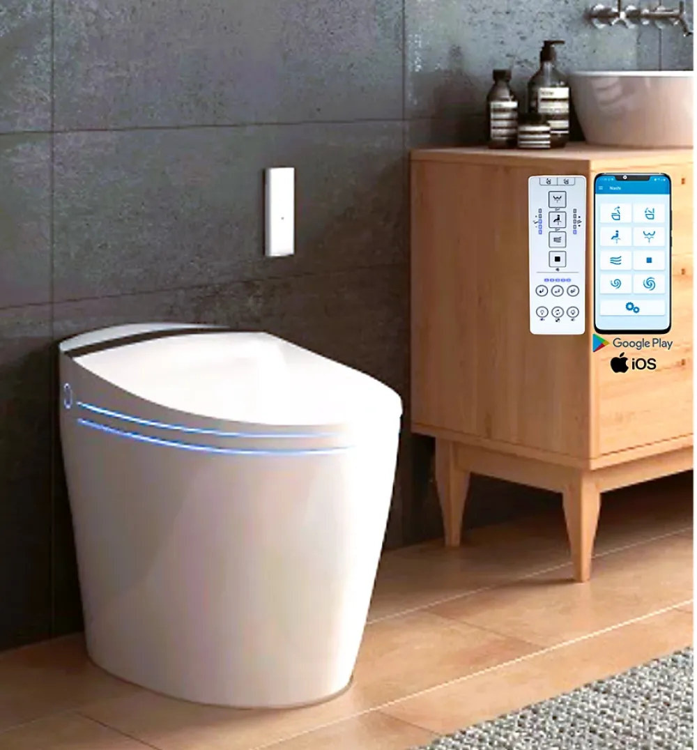 Nashi Toilette japonaise ALDARA IPLUS 5 SORTIE DUALE, WC lavant automatique, injecteur en titane, canule de séchage, gamme premium