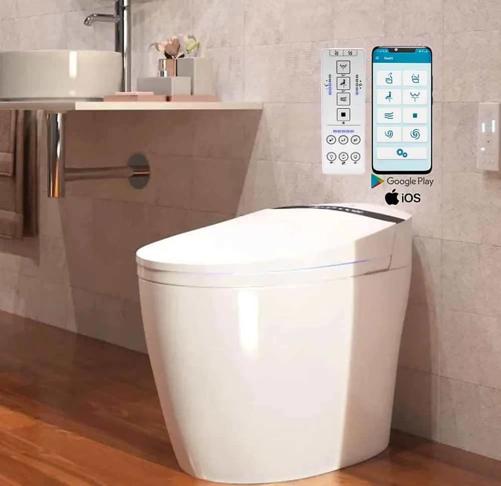 Nashi Toilette japonaise ALDARA IPLUS 5 SORTIE DUALE, WC lavant automatique, injecteur en titane, canule de séchage, gamme premium