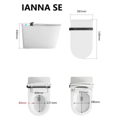 Nashi Toilette japonaise IANNA SE, WC lavant automatique, haut de gamme