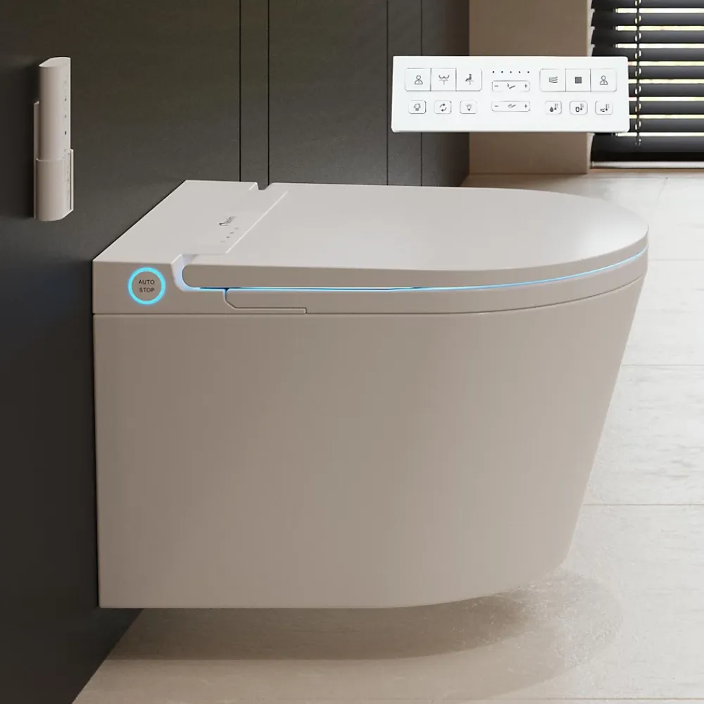 Wc Japonais|Nashi Toilette japonaise EOS suspendue, WC lavant automatique, gamme supérieure
