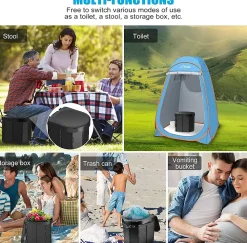 Nature Pro Toilette Portable Polyvalente pour Camping - Solution Pratique et Pliable pour Voyages