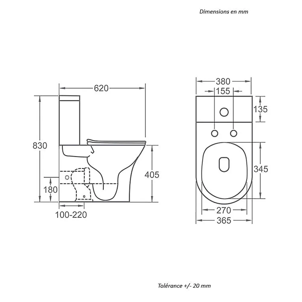Wc À Poser|Stano Toilette WC à poser CIPOLI en ceramique beige mat