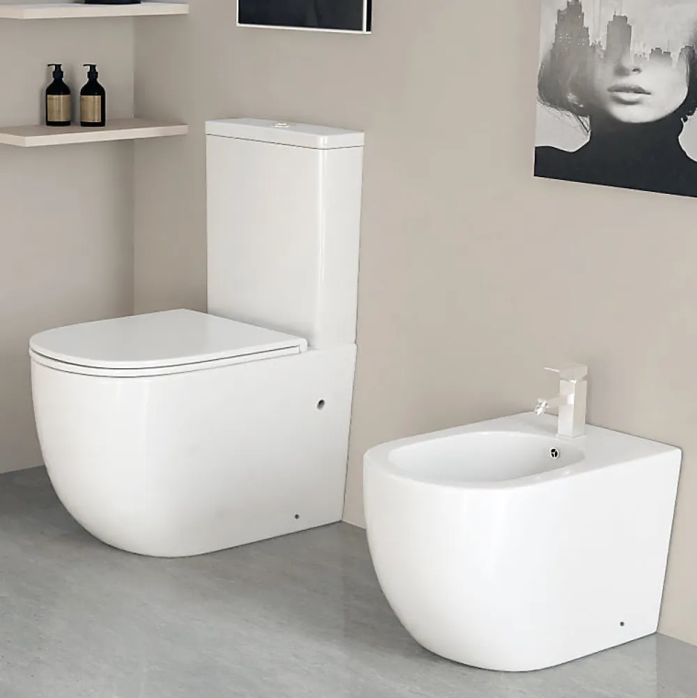 Aquore Toilette WC à poser GENOVA en ceramique