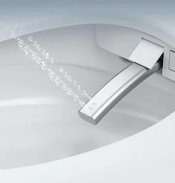 Wc Japonais|Kleenmac Toilettes intelligentes Olivia KEB2025TRF (sans réservoir) (toilettes japonaises) sortie verticale 250 mm Gris