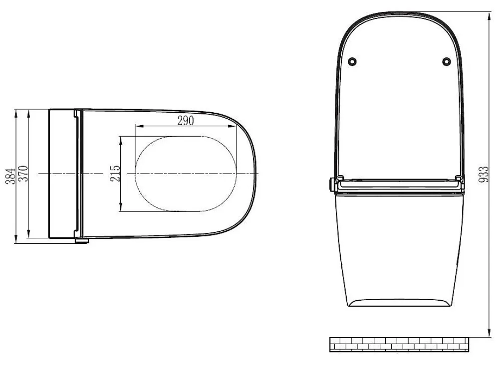 Wc Japonais|Bernstein Toilettes japonais céramique Blanc, WC lavant + LED, force jet et chaleur réglable, rinçage 180 - 59,3x38,4x38cm - BASIC 1104