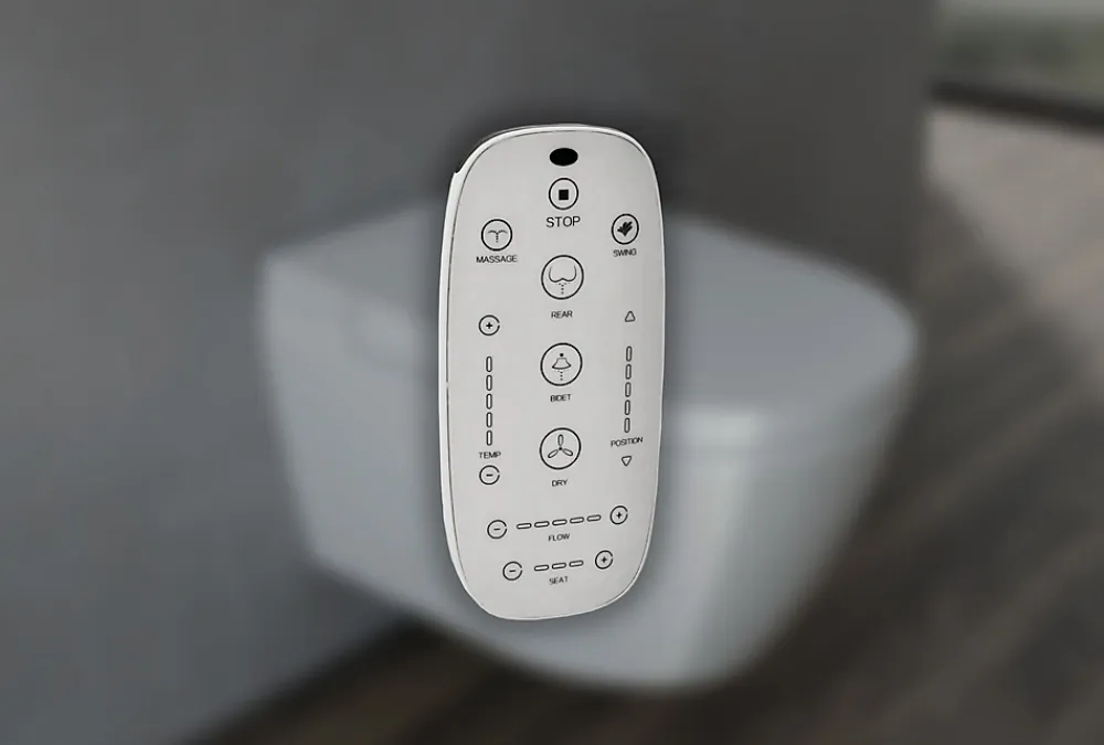 Wc Japonais|Bernstein Toilettes japonaises céramique WC lavant suspendus + Télécommande, siège chauffant, séchoir, Blanc, 59,2x40x42,4cm - 540PRO