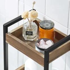 Etagère Salle De Bains|Sobuy Tour de Rangement Etagère de Stockage, 3 étages, FRG226-F,