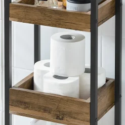 Etagère Salle De Bains|Sobuy Tour de Rangement Etagère de Stockage, 3 étages, FRG226-F,