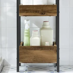 Etagère Salle De Bains|Sobuy Tour de Rangement Etagère de Stockage, 3 étages, FRG226-F,