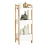 Sobuy Tour de Rangement Etagère de Stockage, 3 étages FRG226-WN,