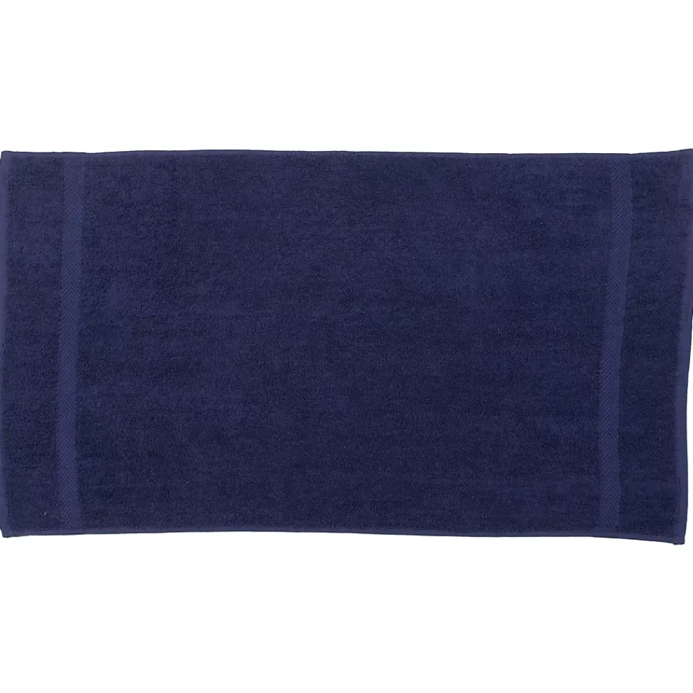 Towel City - Serviette à main LUXURY Bleu marine (90 cm x 50 cm)