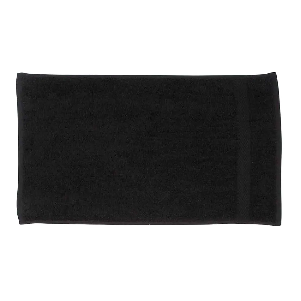 Gant De Toilette|Towel City - Serviette de bain pour invités LUXURY Noir (50 cm x 30 cm)
