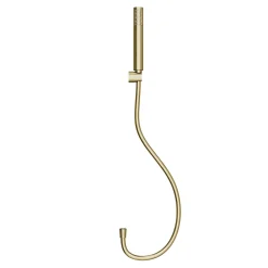 Pommeau De Douche, Flexible Et Barre De Douche|GoodHome Trio douchette + flexible + support, doré brossé, Owens