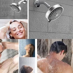 Deko Tête de Douche, Pommeau de Douche Fixe, Pomme de Douche Anti Calcaire, Tete de Douche Haute Pression