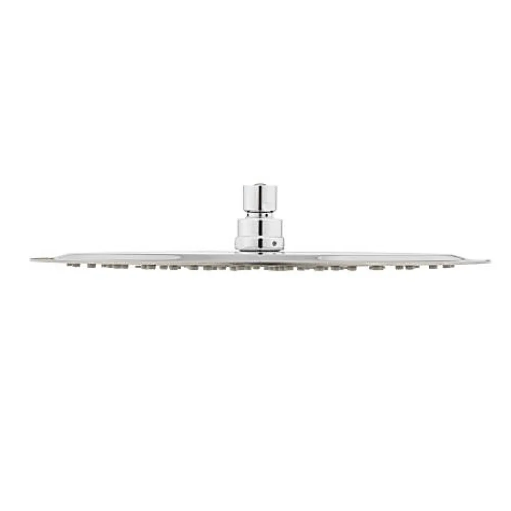 Garis Tête de douche ronde extra plate 200mm SIANA inox - - H10-TROI-200