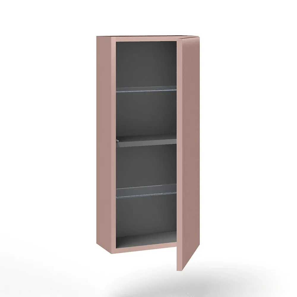 Armoire De Salle De Bains|Aqa Design Unitè murale haute VENERE rose poudrè
