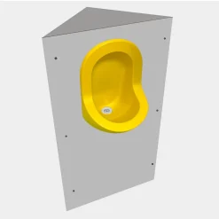 Ti'Pi Urinoir d'angle Uricoin - Version plate - Jaune